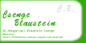 csenge blaustein business card